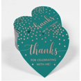thumbnail image 2 of Inkdotpot Rose Gold Foil Paper Hang Tags Thanks For Celebrating With Me Birthday Favor Tags 50 Pieces, 2 of 6
