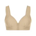 thumbnail image 2 of CHUANK Front-Closure Wireless Leisure Bra - Comfortable Plus Size Bras For Women Purple L, 2 of 9