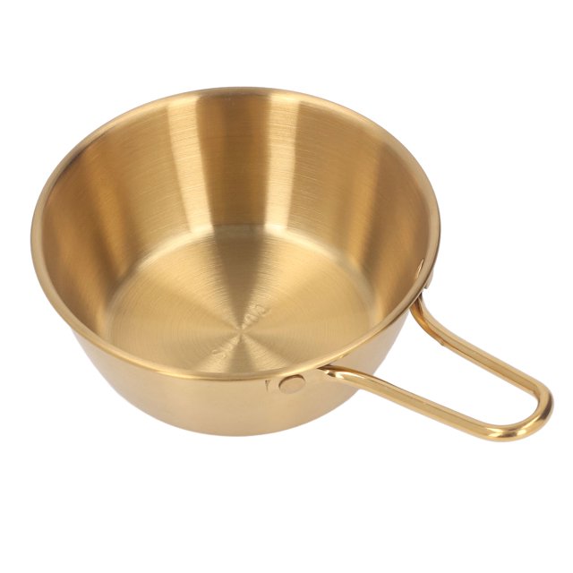 Bol à Ramen, Bol en Acier Inoxydable Design Simple Anti-Brûlure avec Poignée pour Camping Randonnée