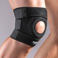 thumbnail image 1 of Lubelski 1Pc Knee Stabilizer Elastic Breathable Black Adjustable Compression Knee Support Brace for Workout, 1 of 7