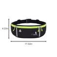 thumbnail image 3 of EGNMCR Ceinture de Course avec Porte-Bouteille d'Eau Sac Banane de Sport Sac de Taille pour Hommes et Femmes Ceinture de Sport avec Fermeture Éclair pour Course Randonnée Escalade,, 3 of 6