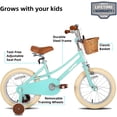 thumbnail image 4 of JOYSTAR Vélos pour Filles pour Enfants de 2 à 12 Ans, 12 Pouces 14 Pouces 16 Pouces 18 Pouces 20 Pouces avec Roues Stabilisatrices, en Rose, Vert, Violet, Bleu et Jaune, 4 of 9