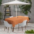 thumbnail image 2 of Vargottam Indoor/OutdoorTablecloth58x102 Inch RectangleTablecloth avec trou de parapluie et zip-Table imperméableTableTableTableTable- TableCouvre-coussins pour arrière-cour rectangulaire-Table- Orange, 2 of 5
