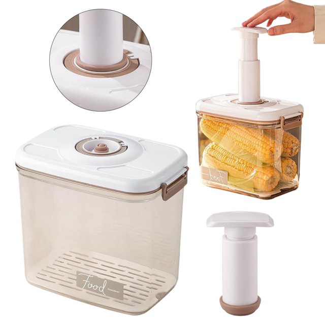 Vegetable Dehydrator A, Kitchen Storage Container with Large Capacity Vacuum Preservation Box Sealed Box Storage Box for Various Cereals, 1*Vegetable Dehydrator! 2025 Summer Clearance!