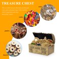 thumbnail image 5 of KAKOWELY 4 Pcs Pirate Storage Boxes Mini Pirate Treasure Chests Vintage Pirate Boxes,3.23"X1.81"X1.77", 5 of 5