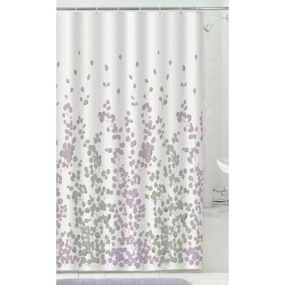 Mainstays Decorative Shower Curtain with 12 Hooks: 13 Piece Shower Set