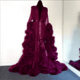 thumbnail image 1 of Tulle Robe Long Lingerie Bridal Dressing Gown Puffy Nightgown Photoshoot, 1 of 8