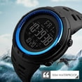 thumbnail image 4 of serony 1251 Mens Digital Sports Watch Waterproof Stopwatch Countdown Blue, 4 of 7