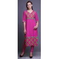 thumbnail image 2 of Bimba Printed Straight Kurtis For Women Panel Kurta Summer Tunic, 2 of 5