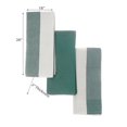 thumbnail image 2 of Ensemble De Serviettes De Cuisine De 3 Pcs Block Imprimé Vert, 2 of 4