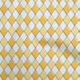 thumbnail image 1 of oneOone Polyester Spandex Yellow Fabric Argyle Craft Projects Decor Fabric Printed By The Yard 56 Inch Wide, 1 of 4