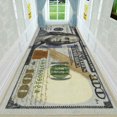 thumbnail image 1 of MesaSe 100 Dollar Bill Non-Slip Area Rug Door Mat One Hundred Dollar Money Bath Mat Home Decor Carpet Runner, 1 of 9