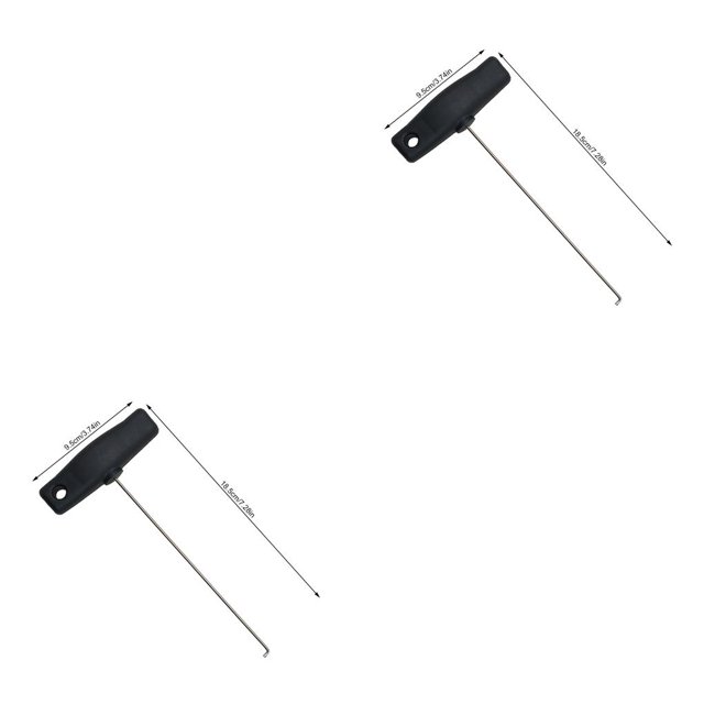 ZheElen Car Interior Speedometer Removal Pulling Hook Repair Hand Tool Tools Black 2Set