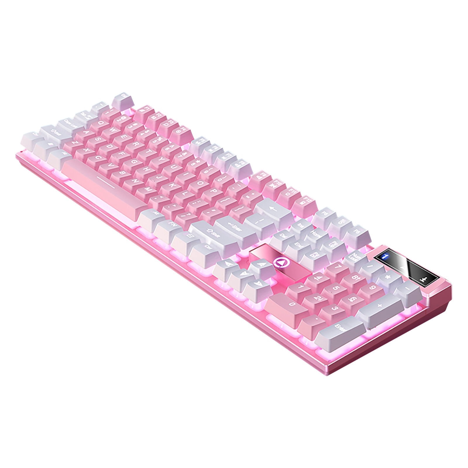 Gaming Keyboard Mechanical Gaming Keyboard Usb Wired Floating Keyboard Ergonomic Water Mechanical Feeling Keyboard -Slim Led Backlit Keyboard for Desktop Rgb Gaming Keyboard