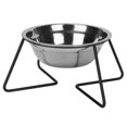 thumbnail image 3 of Portable Pet Feeders, Stainless Steel Cat Food Bowl, Raised Slow Feeder With Slip  Mat, High Capacity Elevated Pet Bowl For Cats Small Dogs, Elevated Design, Reduced Neck Strain, 3 of 8