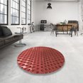 thumbnail image 4 of Ahgly Company Tapis d'Intérieur Lavables en Machine Rectangle Rouge Pamplemousse Transitionnel, 7' x 9', 4 of 7