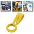 thumbnail image 3 of lionlar Protective Cover Location Silicone Case With Buckle for Airtags Yellow, 3 of 8