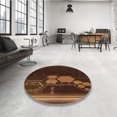 thumbnail image 4 of Ahgly Tapis Rectangulaire Lavable en Machine Intérieur Transitionnel Acajou Brun, 8 Pieds x 12 Pieds, 4 of 7
