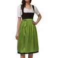thumbnail image 1 of GDREDA Oktoberfest Bavarois Tablier Mi-Long Classique Uni pour Femme avec Liens pour Robe de Fête pour Rassemblements Festifs, 1 of 8