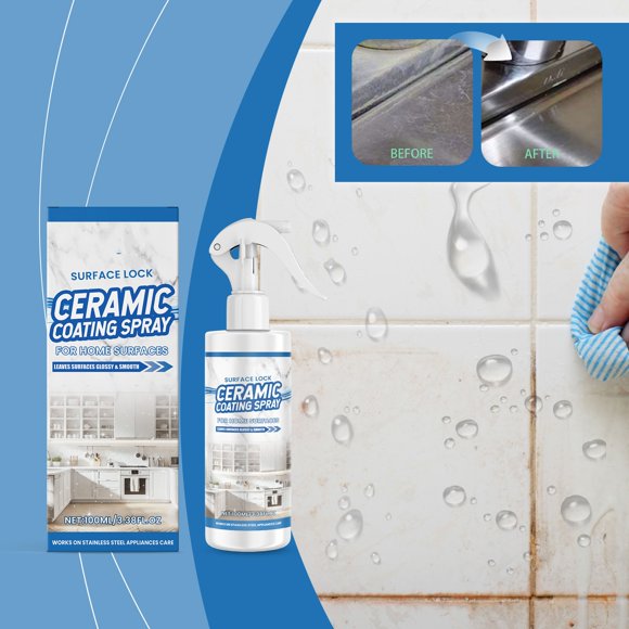 Yhmxh Spring Cleaning Kit BPA-free Coating Spray Can Form A Glossy Face Giving Stainless Steel And Other Materials A Bright Appearance Making Cleaning And Maintenance Easier. 100mlCleaning Supplies