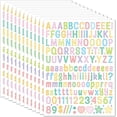 thumbnail image 1 of 20-Sheet Pack of Small Letter Stickers — Artistic-Font Black Vinyl Self-Adhesive Letters & Numbers, Suitable for Various Crafts, Outdoor Signage, Mailboxes, Windows, Doors, Cars, and Poster Boards., 1 of 6