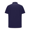thumbnail image 4 of Chemises pour Hommes, Mode Homme Décontractée Couleur Unie Manches Courtes Col Rabattu Blouse Chemise, 4 of 5