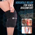 thumbnail image 4 of ActiveWrap - Knee Ice Pack Wrap with Compression, 2 Reusable Gel Heat & Cold Packs for Knee Pain, Sore Legs & Shin Splints. Flexible Cold Wrap for Injury and Swellin, 4 of 9