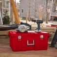 thumbnail image 4 of Sterilite Coffre à Roulettes, Conteneur de Rangement Utilitaire en Plastique, Rouge, Lot de 2, 4 of 10
