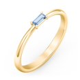 thumbnail image 3 of East-West Stackable Baguette Ring in 10K Yellow Gold, 3 of 3