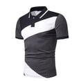 thumbnail image 1 of EGNMCR Chemises à Manches Courtes pour Hommes Été T-shirt Décontracté, T-shirt à Col à Revers Décontracté pour Hommes Mode Chandail d'Affaires à Manches Courtes Haut,, 1 of 3