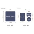 thumbnail image 2 of Shower Curtain Set  Romantic Toilet Mat U-pad Bathroom Valentine‘s Day Gift Decor, 2 of 7