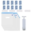 thumbnail image 1 of 10Pcs 3D Printing Filament Storage Bag Vacuum Kit, Spool Sealing Bags, Dirt Proof Humidity Resistance, Airtight, Reusable, With Sealing Clips Hand Pump, For Food Valuables Storage, 1 of 6