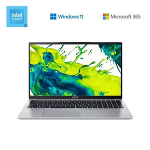 Acer Aspire Lite 17.3” HD IPS (1600x900) Ordinateur portable, Intel N150, 8GB LPDDR5 RAM, 128GB SSD, Windows 11, Abonnement d'un an à Microsoft 365 Inclus