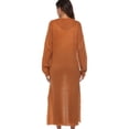 thumbnail image 3 of Women‘s Lightweight Long Sleeve Cardigan Sweaters Irregular Split Open Front Thin Knit Sweater with Pockets, 3 of 6