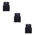 thumbnail image 2 of Youkk Classic And Versatile Dad Wear Waistcoat With Multiple Pockets Multi-pockets Dark Blue XXL 3Set, 2 of 6