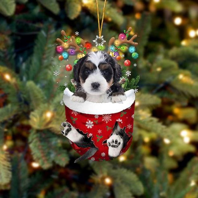 RKSTN Fall Decorations for Home Funny Christmas Tree Decorations, Suitable For Dogs - Gifts For Dog Lovers - Christmas Decorations - Lovely Stockings Dog Christmas Tree Decorations