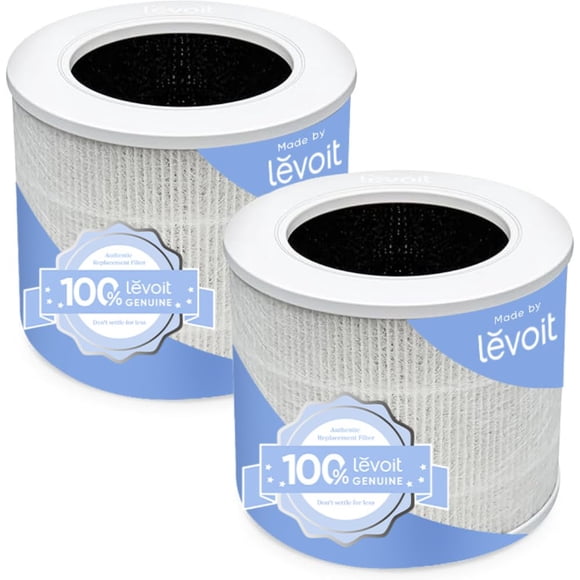LEVOIT Filtre de Remplacement Mini-P à Cœur Authentique, Filtres de Purificateur d'Air Mini-RF à Cœur, Prend en Charge le Mode Sommeil HEPA, Charbon Activé Haute Efficacité pour l'Élimination de la Fumée, Od