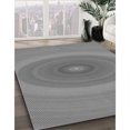 thumbnail image 3 of Ahgly Tapis Rond Lavable en Machine Intérieur Transitionnel Gris Foncé, 4 Pieds Rond, 3 of 7