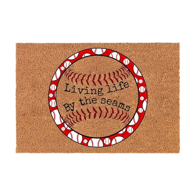 Giyblacko Carpet Door Mats Baseball Fun Home Door Mat Rug 60*40CM Anti Slip Dirty Door Rug Entrance Front Door Outdoor Entrance Porch Mat Anti Slip Polyester