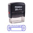 thumbnail image 1 of Printtoo Timbre Personnalisé CHARGED Tampon en Caoutchouc Auto-Encriant Bureau Papeterie-Bleu, 1 of 1