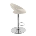 thumbnail image 4 of CorLiving Round Open Back Adjustable Fabric Barstool, set of 2, 4 of 9