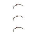 thumbnail image 1 of Maytalsory Metal Arch Frame Kiss Clasp Purse Bag DIY Bead Head Lock Red 24.5cm 3Set, 1 of 6
