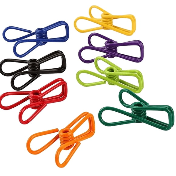 Liquidation! Pinces pour Sacs à Copeaux Assorties Utilitaires Lot de 30 Plastique 2 Pouces Enduit Scelleur Coloré pour Sceller Porte-Papier Alimentaire Pince pour Corde à Linge pour Suspendre les Sacs de Cuisine Polyvalent Taille Unique Rose