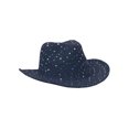 thumbnail image 2 of Glitter Sequin Trim Cowboy Hat  - Navy, 2 of 2