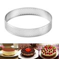 thumbnail image 2 of [Brand Clearance!]  With Hole Breathable French Style Mousse Cake Ring Kitchen Baking Tool, 2 of 6