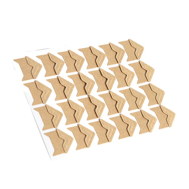 Transemion 24pcs Paper Durable And Tear-resistant Corner Stickers For Photo Album Easy To Replace Durability yellow