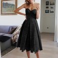 thumbnail image 1 of Gspmoly Robes Décontractées pour Femmes, Robe de Fête Sans Manches en Dentelle Unie pour Femmes, Robe de Cocktail, Offres Hebdomadaires, 1 of 6