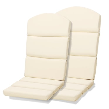 Aoodor Outdoor Adirondack Chair Cushions Set of 2, Water Resistant High Back Patio Rocking Chair Cushion