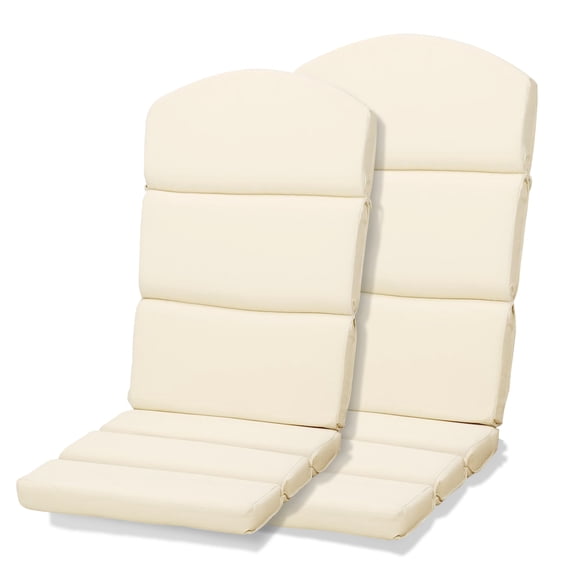 Aoodor Coussins de Chaise Adirondack d'Extérieur, Ensemble de 2, Coussin de Chaise Berçante de Patio à Dossier Haut Résistant à l'Eau
