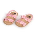 thumbnail image 2 of Baby Girls Summer Sandals Anti-Slip Soft Sole Ruffle Flat Shoes, 2 of 6